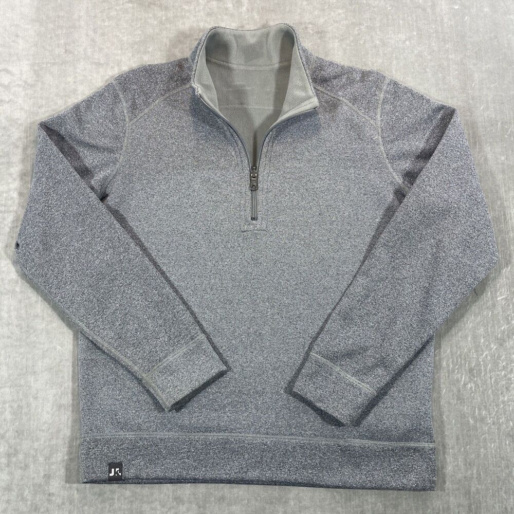 J. Lindeberg‎ Mens Small Dark Grey 1/4 Quarter Zip Neck Pullover Sweater